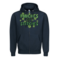 Navy pinches get stitches Zipper Hoodie - MaliasSmallBusiness