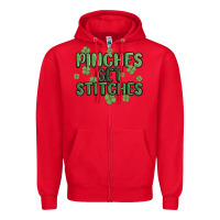 Red pinches get stitches Zipper Hoodie - MaliasSmallBusiness