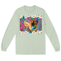 Matcha easter farm chicken chick rooster daisys butterfly sunflower eggs glit Long Sleeve Tee - Artiststas