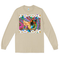 Mushroom easter farm chicken chick rooster daisys butterfly sunflower eggs glit Long Sleeve Tee - Artiststas