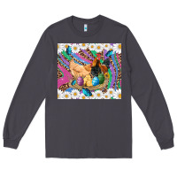 Smoke easter farm chicken chick rooster daisys butterfly sunflower eggs glit Long Sleeve Tee - Artiststas