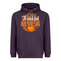 Plum Thankful Mama Heavyweight Hoodie - MaliasSmallBusiness