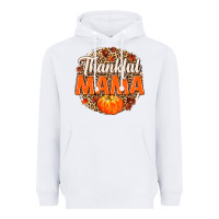 White Thankful Mama Heavyweight Hoodie - MaliasSmallBusiness