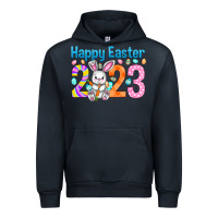 Navy Happy Easter 2023 Easter Day Urban Hoodie - HowdyJamesFarm