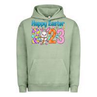 Pigment Oil Green Happy Easter 2023 Easter Day Urban Hoodie - HowdyJamesFarm