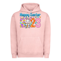 Pigment Salmon Happy Easter 2023 Easter Day Urban Hoodie - HowdyJamesFarm