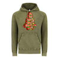 Vintage Olive red christmas cake fa element Vintage Hoodie - FaDigitalArtStudio