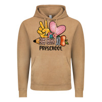 Vintage Camel peace love preschool Vintage Hoodie - JahusDesignShop