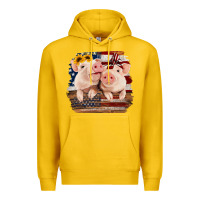 Lemon Cute Couple American Pigs Premium Hoodie - Bettercallsaul