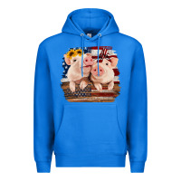 True Royal Cute Couple American Pigs Premium Hoodie - Bettercallsaul