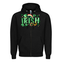 Black irish Zipper Hoodie - MaliasSmallBusiness