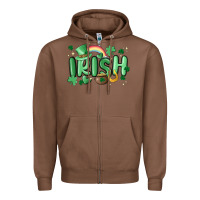 Chestnut irish Zipper Hoodie - MaliasSmallBusiness