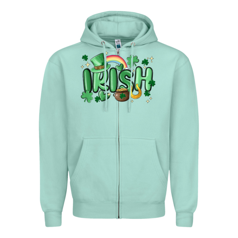 Irish Zipper Hoodie by MaliasSmallBusiness | Teevron