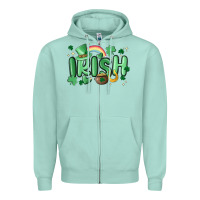 Seafoam irish Zipper Hoodie - MaliasSmallBusiness