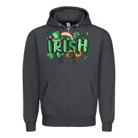 Smoke irish Zipper Hoodie - MaliasSmallBusiness