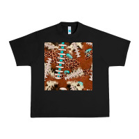 Black football leopard gemstone seamless pattern Urban Heavy Tee - JahusDesignShop