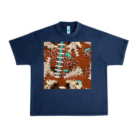 Navy football leopard gemstone seamless pattern Urban Heavy Tee - JahusDesignShop