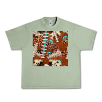 Oil Green football leopard gemstone seamless pattern Urban Heavy Tee - JahusDesignShop