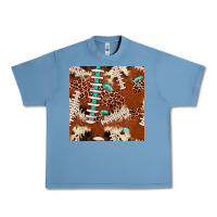 Pebble Blue football leopard gemstone seamless pattern Urban Heavy Tee - JahusDesignShop