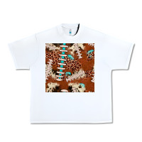 White football leopard gemstone seamless pattern Urban Heavy Tee - JahusDesignShop