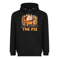 Black Just Here For The Pie Heavyweight Hoodie - MaliasSmallBusiness