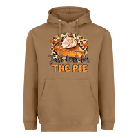 Toasted Coconut Just Here For The Pie Heavyweight Hoodie - MaliasSmallBusiness