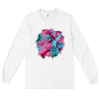 White v.d gemstone's patches Long Sleeve Tee - AdoDesignShop