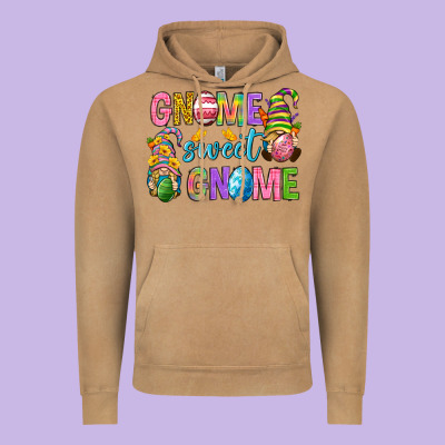 Easter Gnome Sweet Gnome Vintage Hoodie Designed By Neo Western