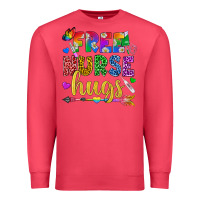 Cardinal Free Nurse Hugs Pride LGBTQ+ Premium Sweatshirt - BundleAndBundleShop