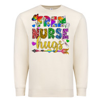 Sandshell Free Nurse Hugs Pride LGBTQ+ Premium Sweatshirt - BundleAndBundleShop