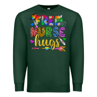 Sports Green Free Nurse Hugs Pride LGBTQ+ Premium Sweatshirt - BundleAndBundleShop