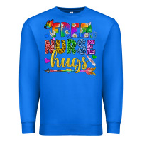 True Royal Free Nurse Hugs Pride LGBTQ+ Premium Sweatshirt - BundleAndBundleShop