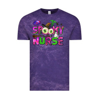 Cloud Purple spooky nurse Vintage Tee - AdoDesignShop