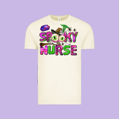 Spooky Nurse Vintage Tee Designed By Adodesignshop