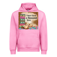 Fuchsia Pink i have lived a thousand lives Urban Hoodie - TumblerDesignByShophia