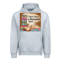 Heather Grey i have lived a thousand lives Urban Hoodie - TumblerDesignByShophia