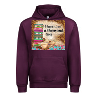 Mauve Wine i have lived a thousand lives Urban Hoodie - TumblerDesignByShophia
