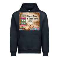 Navy i have lived a thousand lives Urban Hoodie - TumblerDesignByShophia