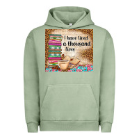 Pigment Oil Green i have lived a thousand lives Urban Hoodie - TumblerDesignByShophia