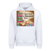 White i have lived a thousand lives Urban Hoodie - TumblerDesignByShophia