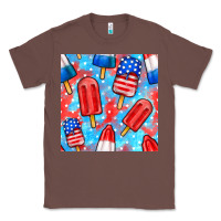 Chestnut 4th of july popsicle seamless pattern Classic Tee - BundleAndBundleShop