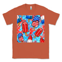 Copper 4th of july popsicle seamless pattern Classic Tee - BundleAndBundleShop