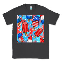 Smoke 4th of july popsicle seamless pattern Classic Tee - BundleAndBundleShop