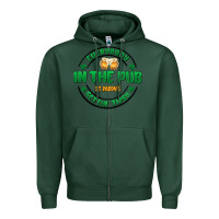 Sports Green everybody in the pub getting tipsy Zipper Hoodie - MaliasSmallBusiness