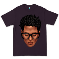 Plum black man portrait Premium Tee - texasbilliewilder