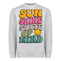 Heather Grey sun shine state of mind Heavyweight Sweatshirt - JahusDesignShop