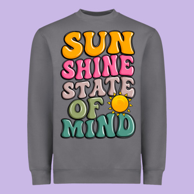 Sun Shine State Of Mind Heavyweight Sweatshirt Designed By Jahusdesignshop