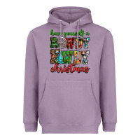 Lavender Have yourself a rowdy howdy Christmas Heavyweight Hoodie - NancyCooperArtShop