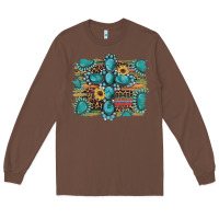 Chestnut western gemstone cross sunflowers serape leopard glitter Long Sleeve Tee - Artiststas