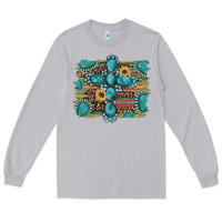 Moon Dust western gemstone cross sunflowers serape leopard glitter Long Sleeve Tee - Artiststas